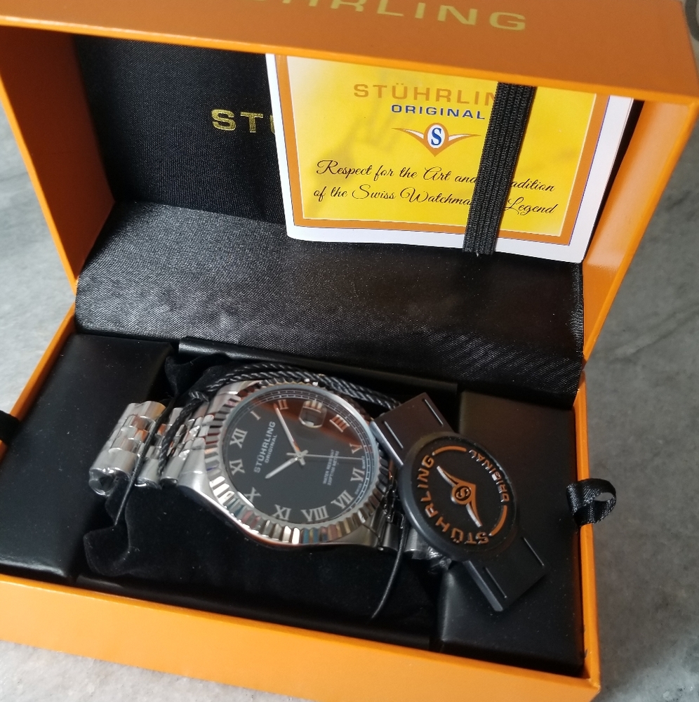 MENS STÜHRLING ORIGINAL WRIST WATCH STAINLESS ALL NEW V1